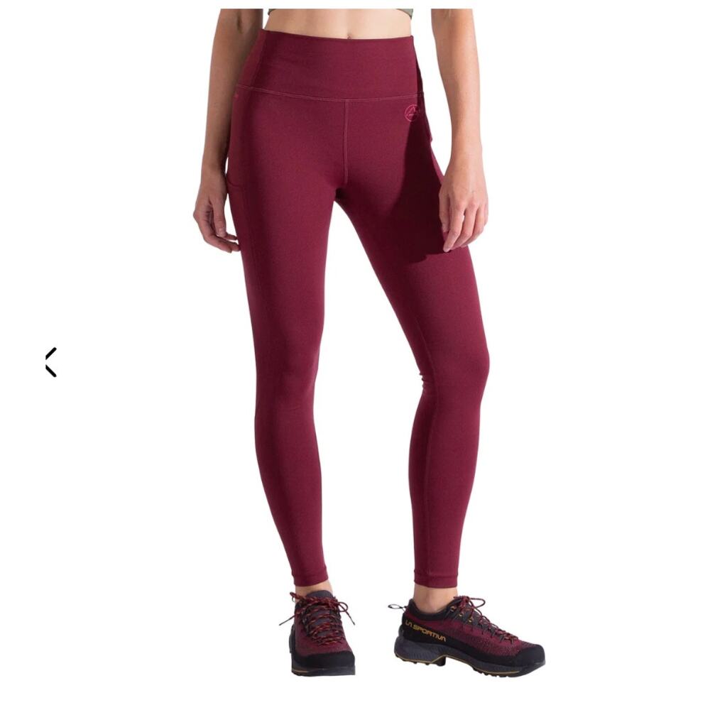 La Sportiva Cosmosis Hiking Leggings in Redwood Azalea Red - XS - Picture 2 of 9